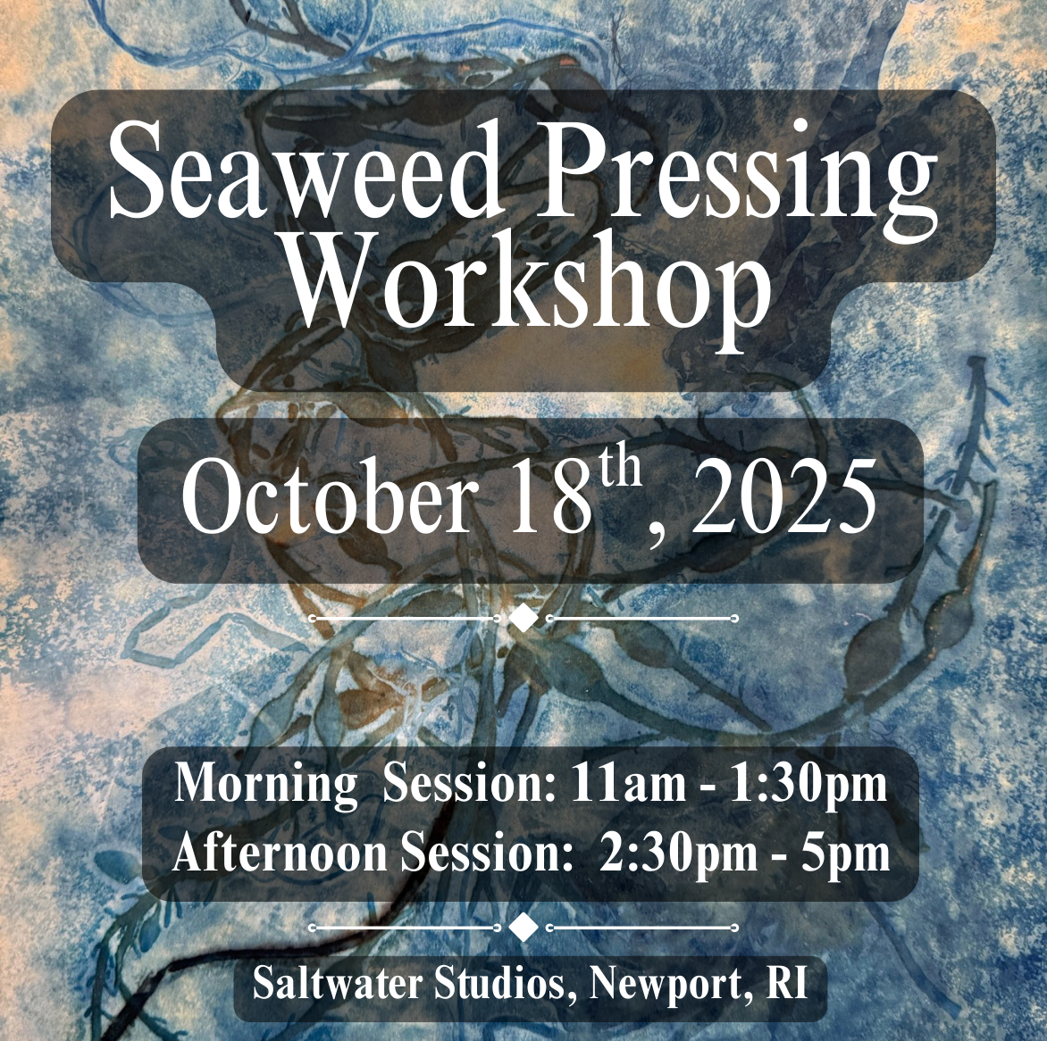 Seaweed Pressing Workshop October 18, 2025
