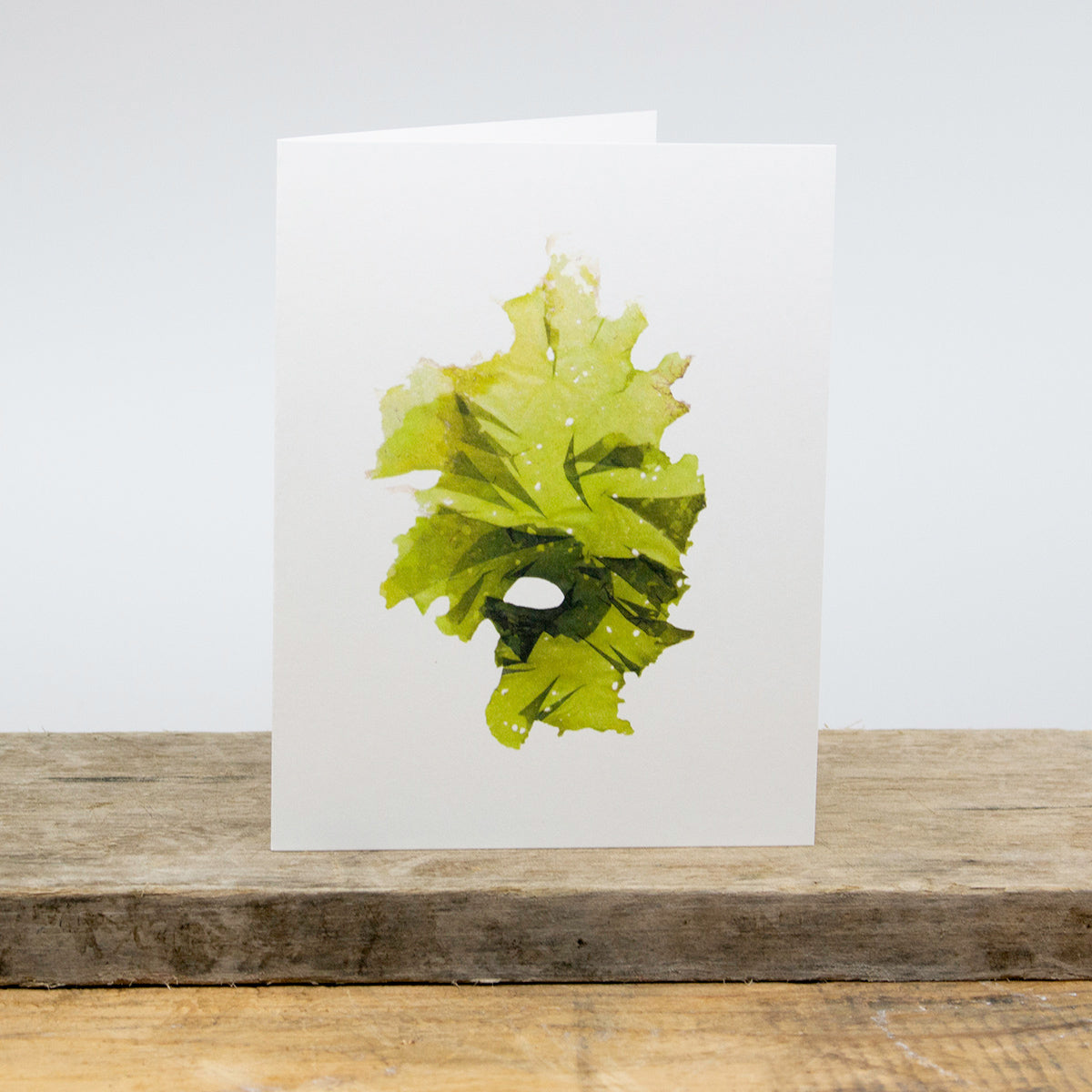 Green Wave Greeting Card