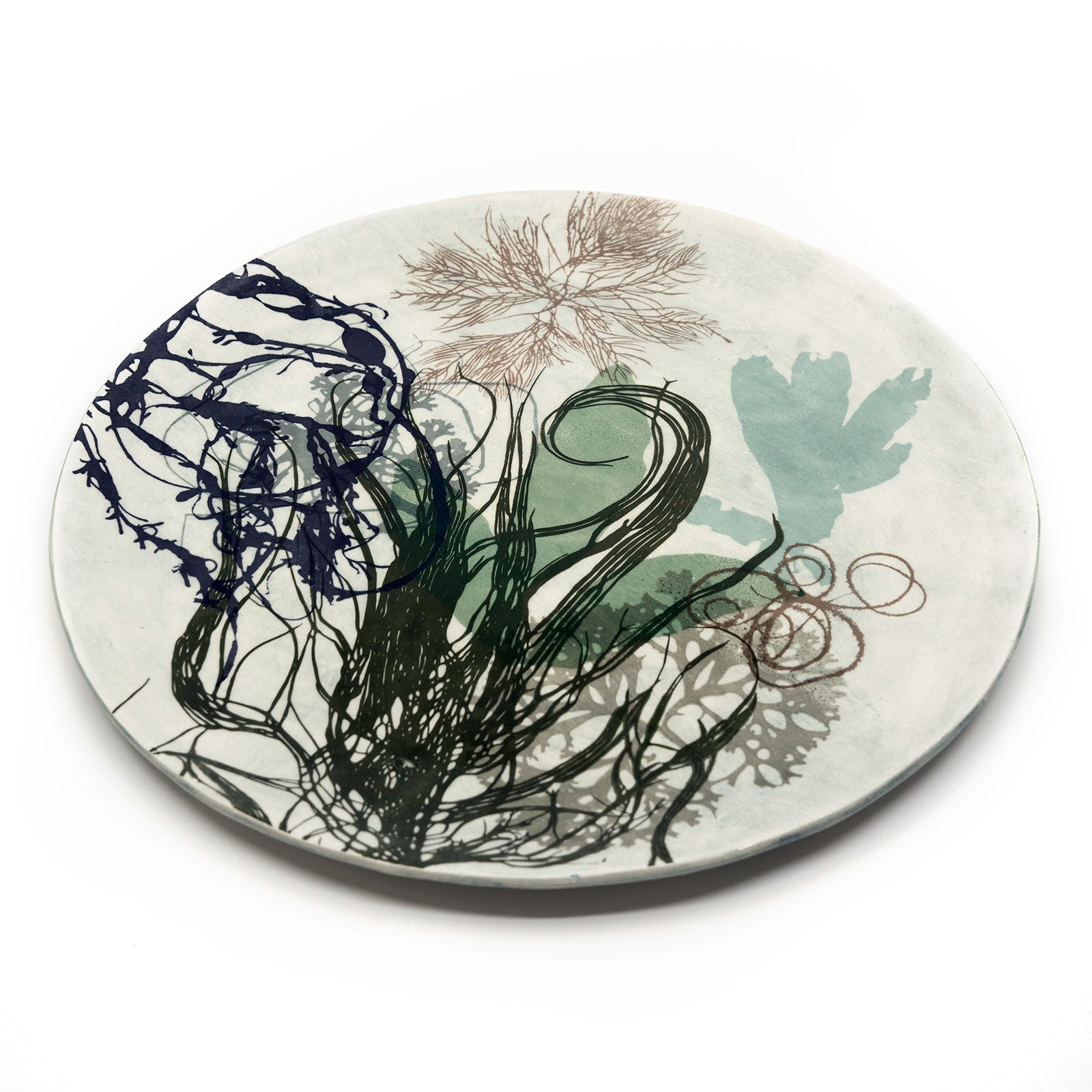 Ceramic Seaweed Large Plates